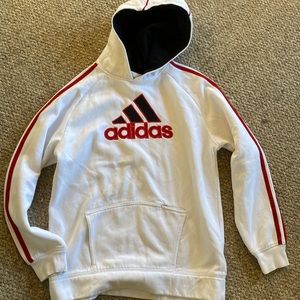 White Adidas hoodie